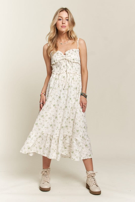 Ethereal Floral Sweetheart  Dress