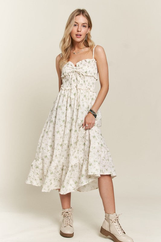 Ethereal Floral Sweetheart  Dress