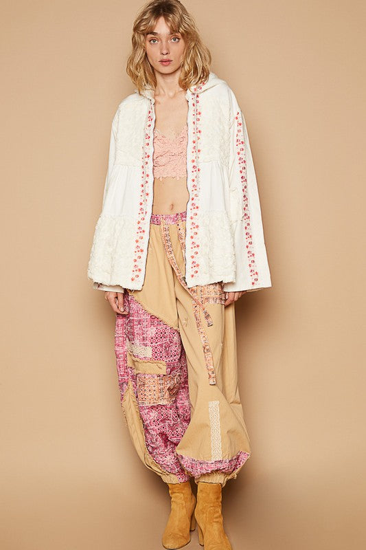 Dreamy Details Embroidered Lace Patchwork Jacket