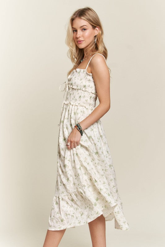 Ethereal Floral Sweetheart  Dress