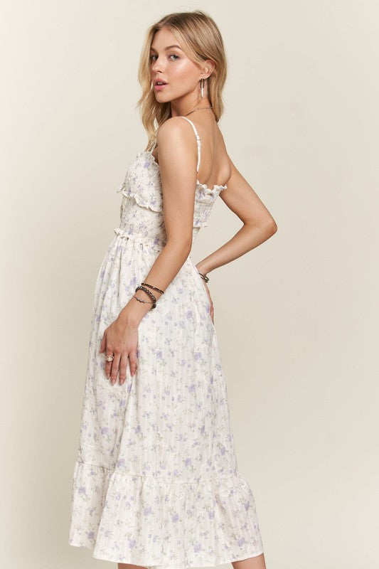 In Bloom Sweetheart Midi Dress