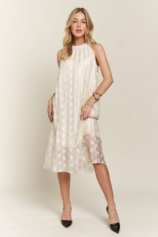 Adora Pearl Grecian Midi Dress