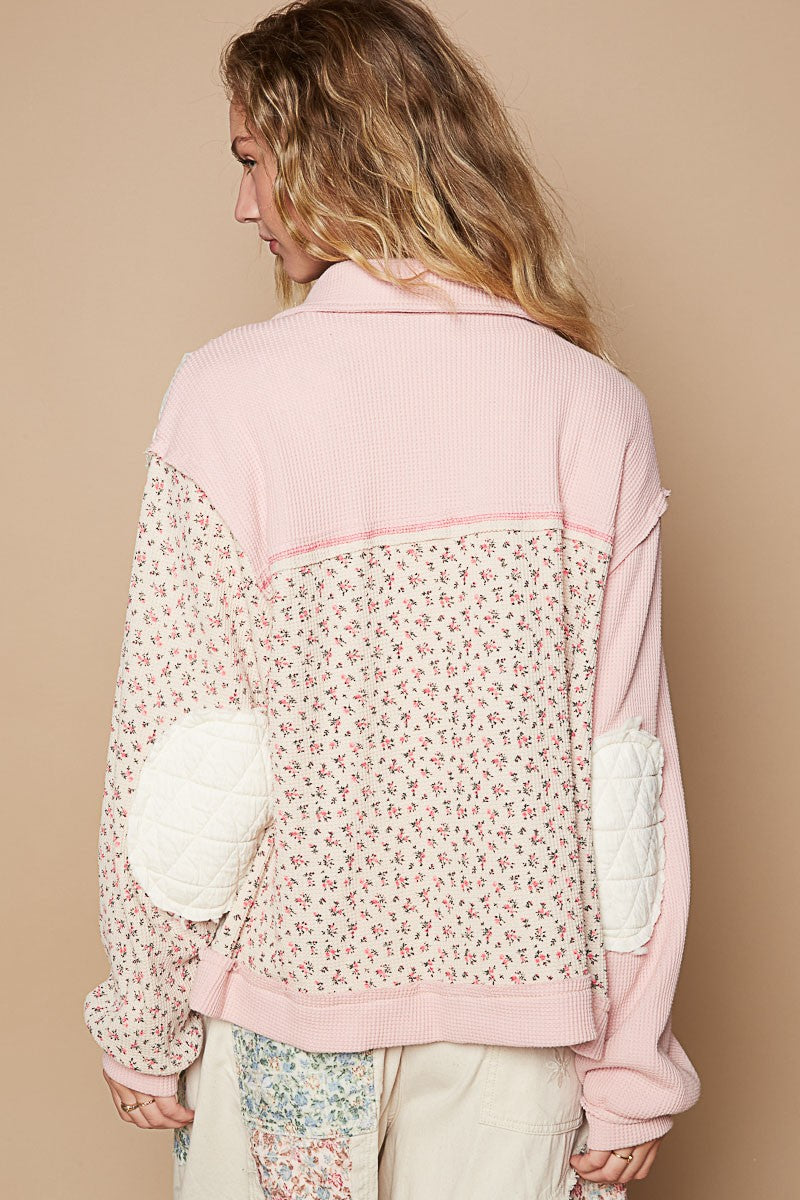 Sweet Petals Quilted Jacket In Dainty Floral