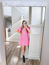 Pink Sequin Dress -SALE- (SIZE SMALL + MEDIUM LEFT)