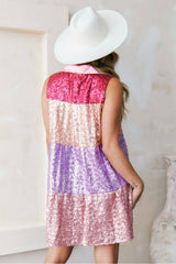 Rainbow Sequin Dress