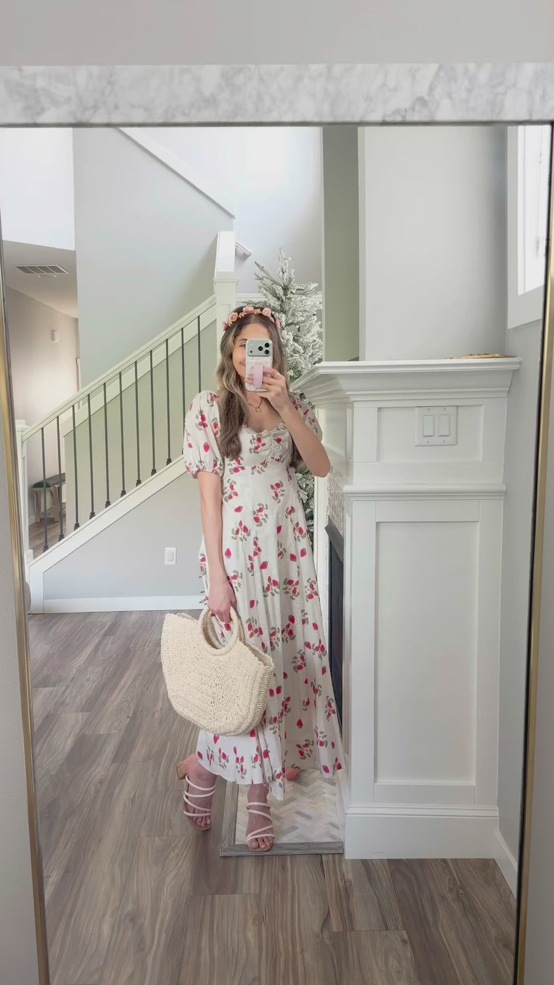 Strawberry Dress In 100 Cotton