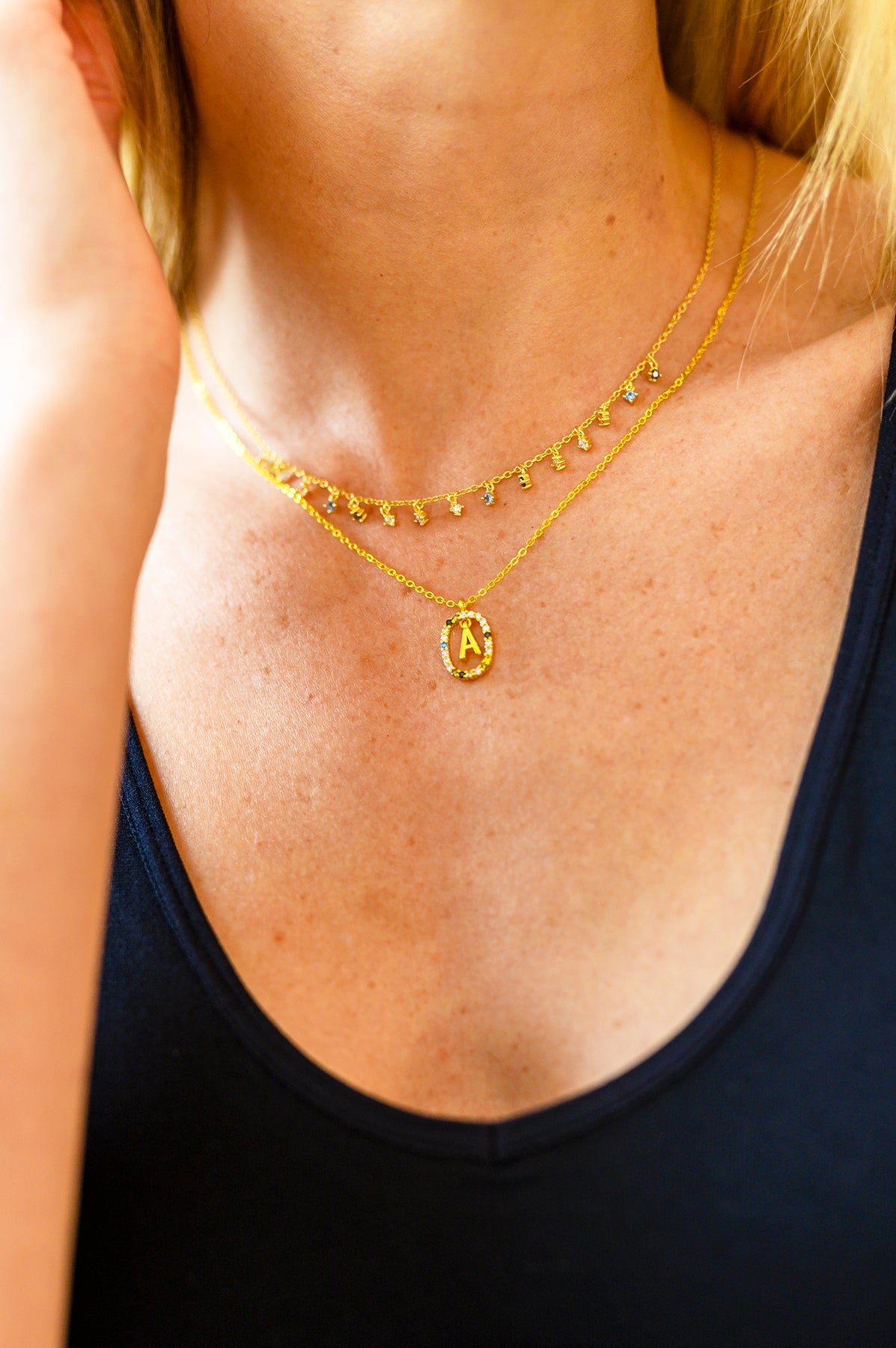 Mi Amor 18K Gold Dipped Initial Necklace