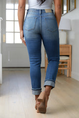 ARTEMIS Belinda High Rise Distressed Straight Jeans