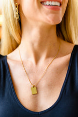 18k Gold Plated Breathe Pendent Necklace