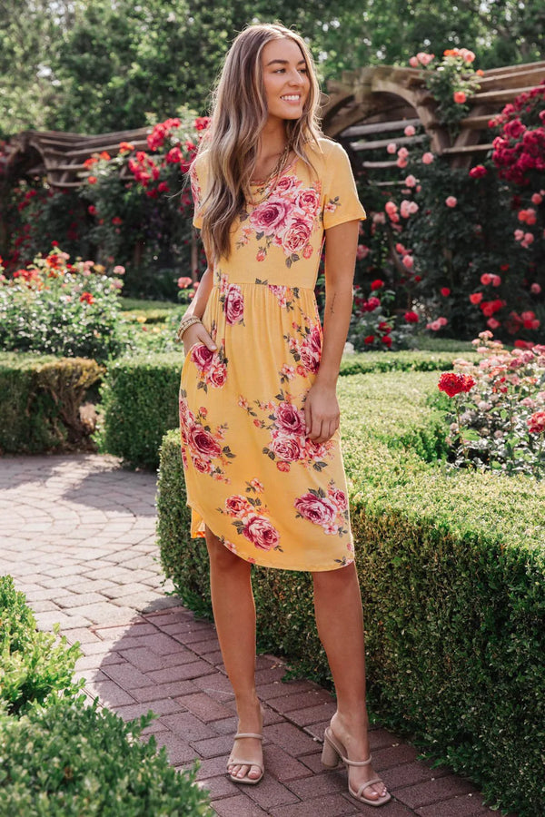 Clair Dress in Yellow -SALE