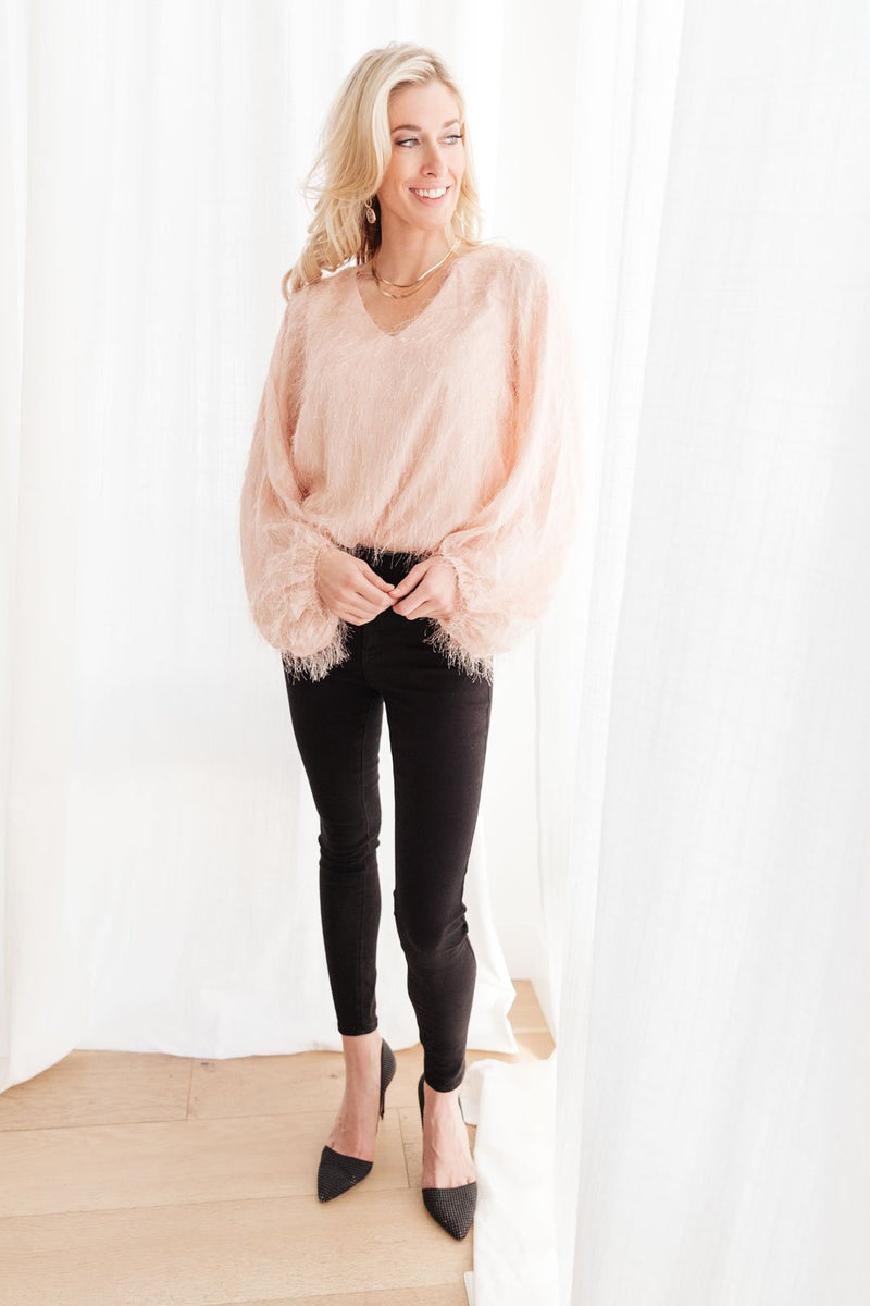 Express Yourself Top in Peach