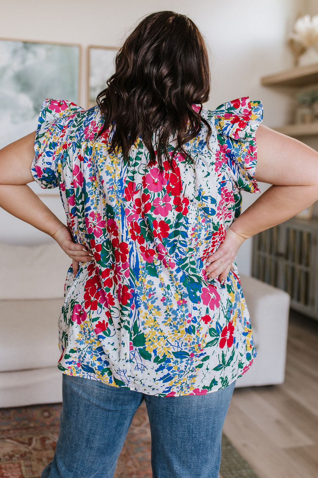 Cotton Floral Blouse