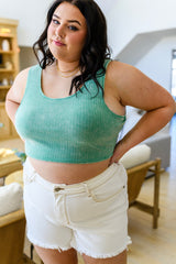 Get On My Level Cropped Cami Top in Mint