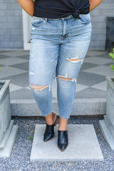 Judy Blue Hi-Rise Destroyed Slim Fit Jeans