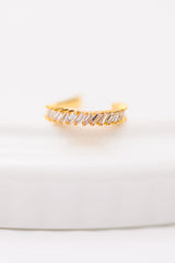 18K Gold In This Together Gold Ear Cuff Set