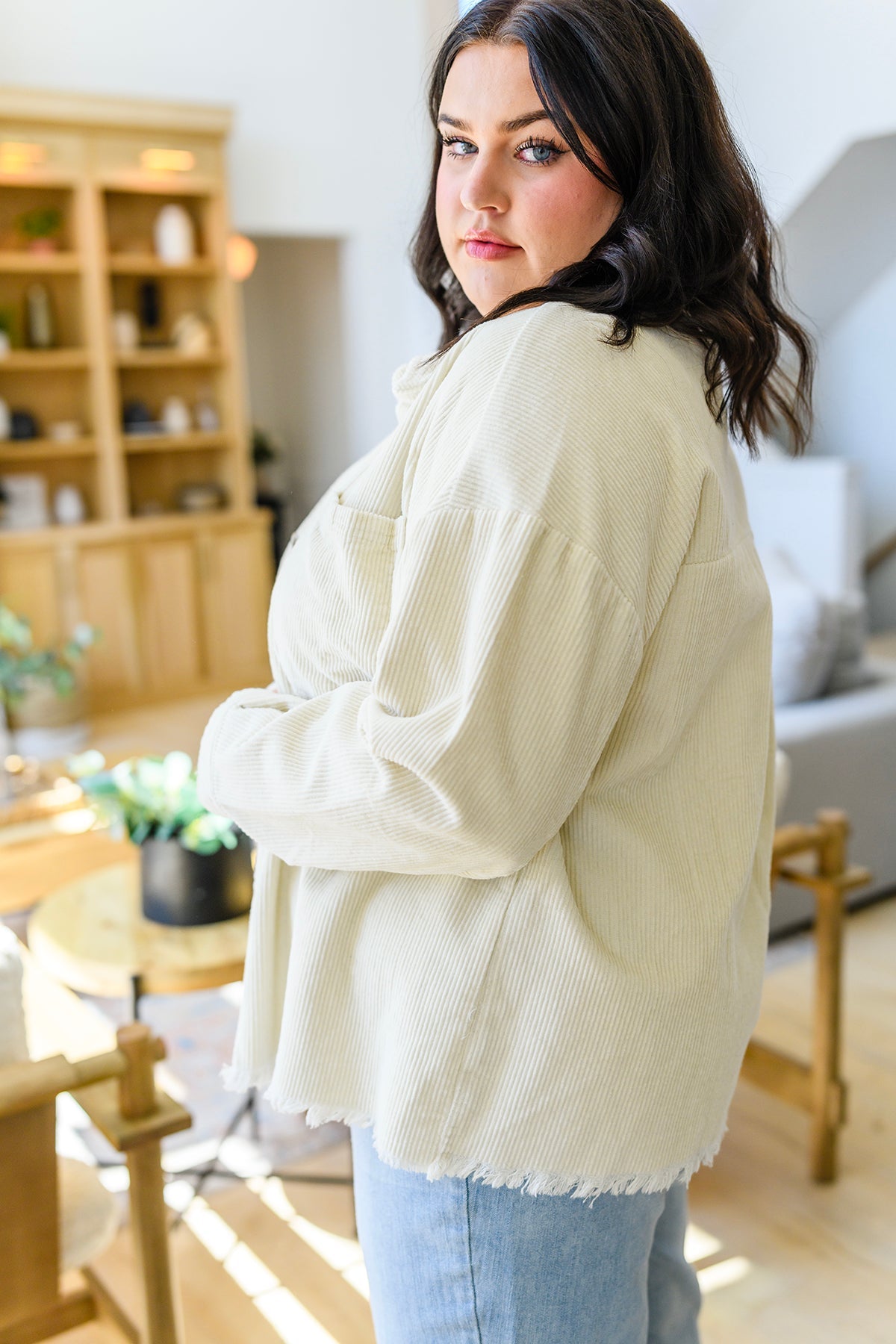 Invested in You Corduroy 100 Cotton Shacket