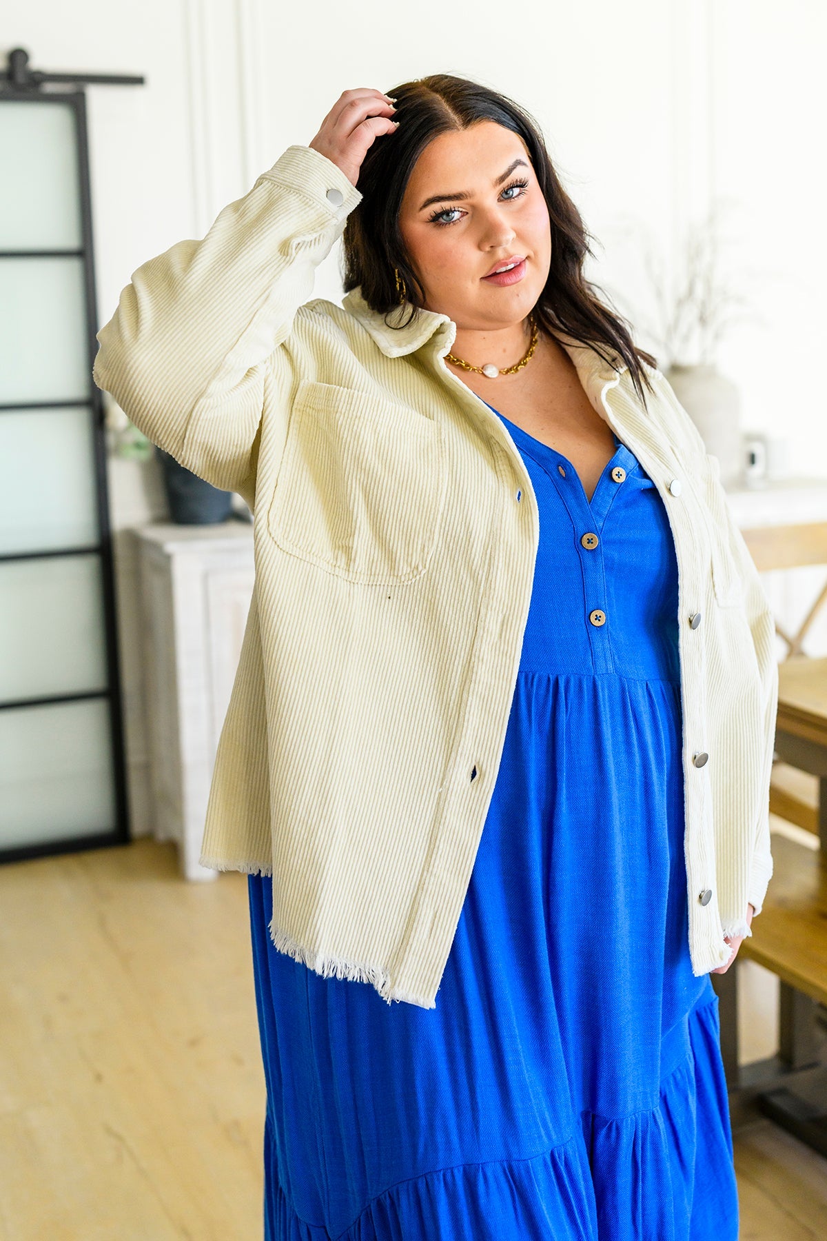 Invested in You Corduroy 100 Cotton Shacket