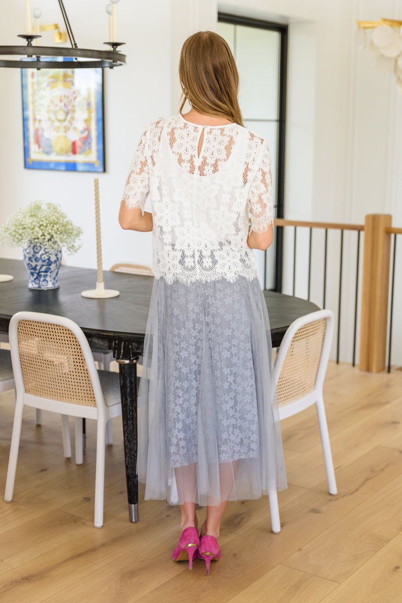 Sheer Lace of My Heart Top