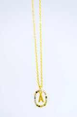 Mi Amor 18K Gold Dipped Initial Necklace