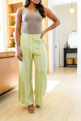 Never Underrated Striped Wide Leg Trouser Pants