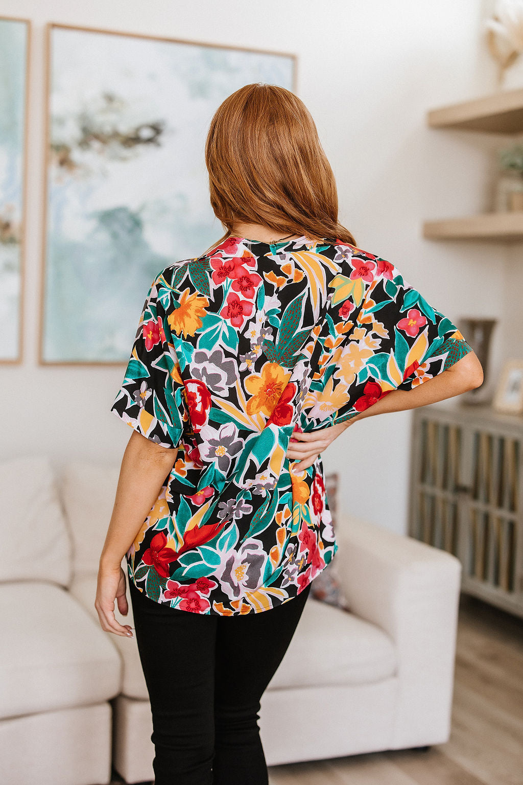 Pretty in Paradise Floral Blouse