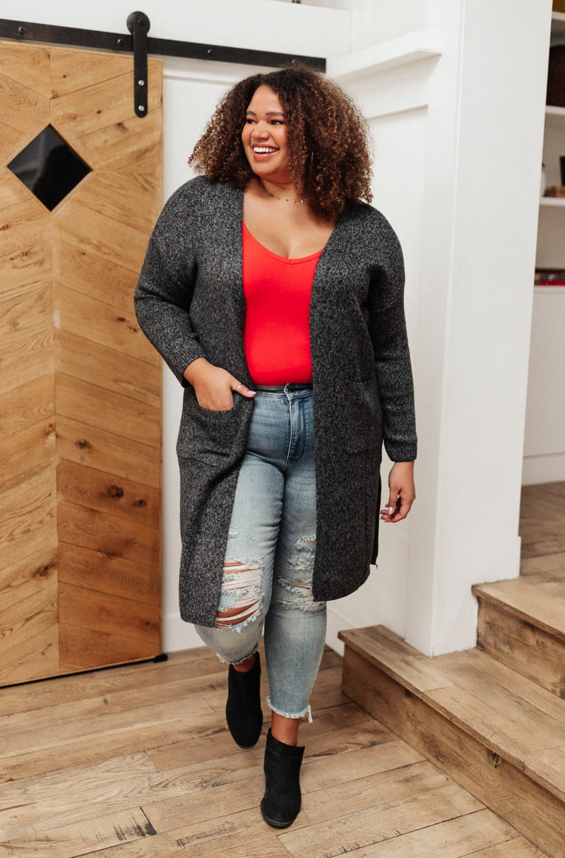 POL Stay Easy Tank In Cherry