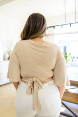 Tiny Dancer Wrapped Cropped Cardigan Top
