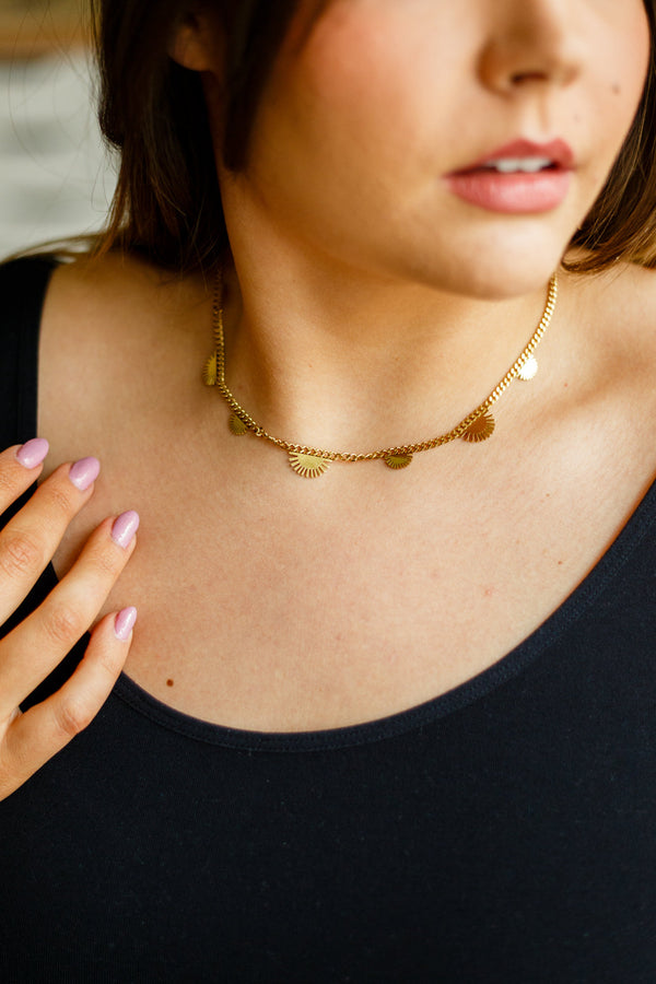 Tucson Sun 18k Gold Plated Necklace