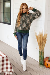 Where Are We Going Mock Neck Pullover Sweater Top