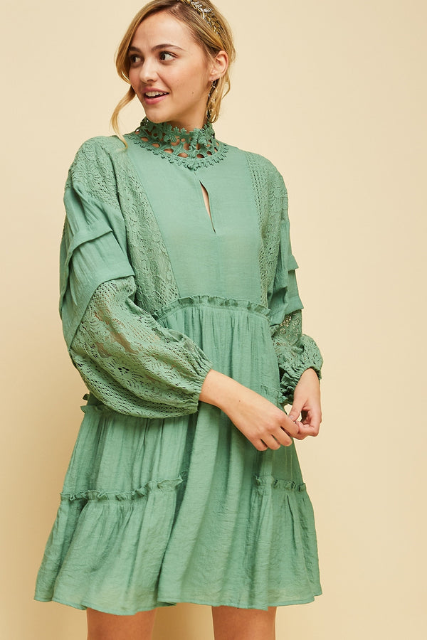 Enchanted Forest Dress In Sage